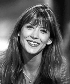 Black And White sophie Marceau Diamond Painting