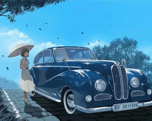 Classy Anime Car Diamond Paintings