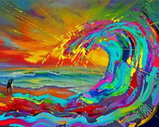 Colorful Wave Jim Warren Diamond Painting