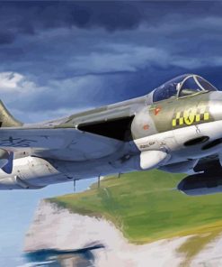Cool Hawker Hunter Art Diamond Painting