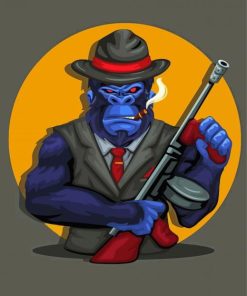 Cool Mafia Monkey Diamond Paintings