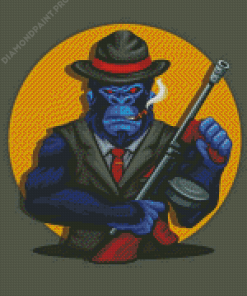 Cool Mafia Monkey Diamond Paintings