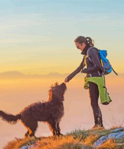 Hiking Dog Diamond Painting