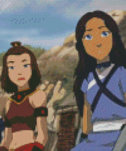 Katara And Suki Characters Diamond Paintings