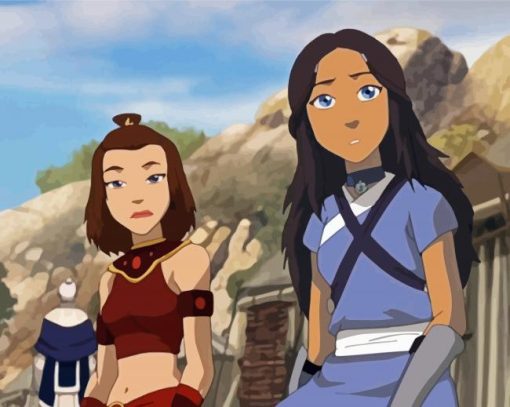 Katara And Suki Characters Diamond Paintings