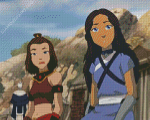 Katara And Suki Characters Diamond Paintings