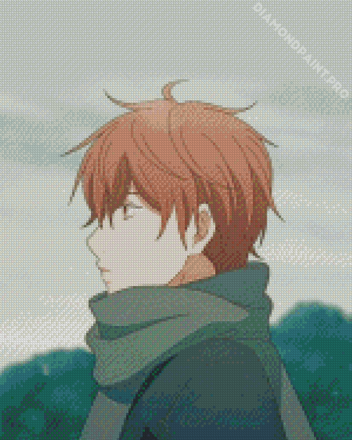 Mafuyu Character Side Profile Diamond Painting