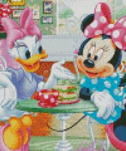 Minnie Mouse And Daisy Diamond Painting