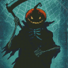 Scary Monster Halloween Poster Diamond Painting