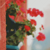 Sneak Peek Black Cats And Flowers Diamond Painting