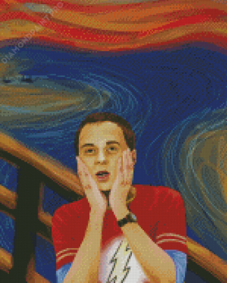The Scream Sheldon Cooper Diamond Paintings