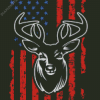 Aesthetic Flag With Deer Diamond Painting