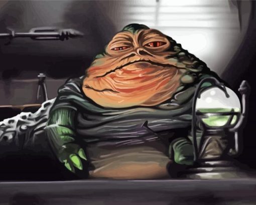 Aesthetic Jabba The Hutt Illustration Diamond Painting