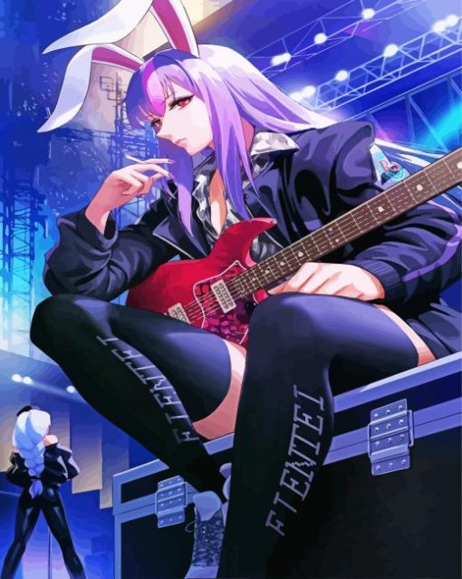 Anime Rock Girl Diamond Painting