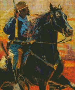 Buffalo Cowboy Art Diamond Painting