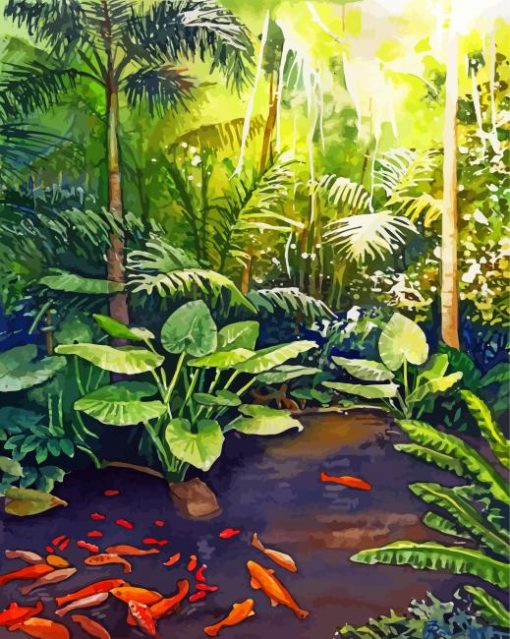 Aesthetic Jungle Plants Art Diamond Painting