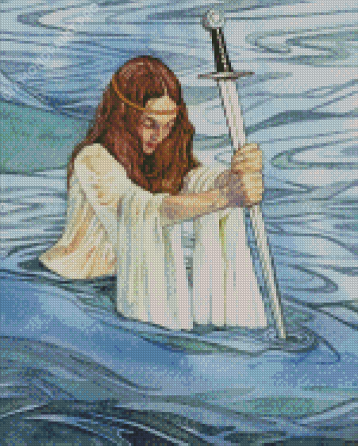 Aesthetic Lady Of The Lake Diamond Painting