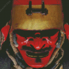 Aesthetic Red Japanese Helmet Diamond Painting