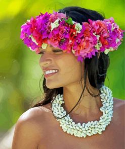 Beautiful Polynesian Woman Diamond Painting