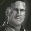 Black And White Edward Richtofen Diamond Painting