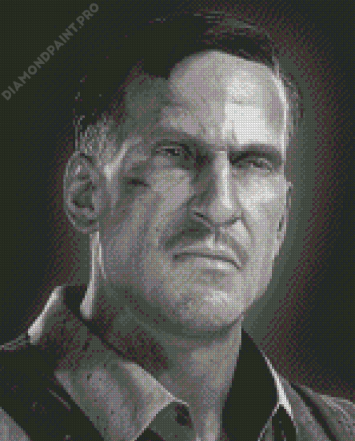 Black And White Edward Richtofen Diamond Painting