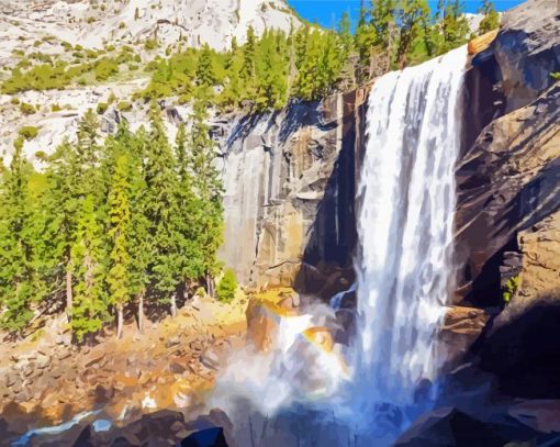 California Waterfalls Vernal Diamond Painting
