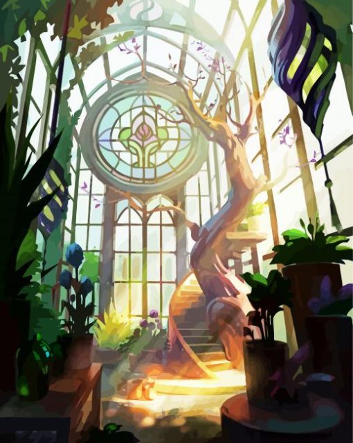 Fantasy Greenhouse Diamond Painting