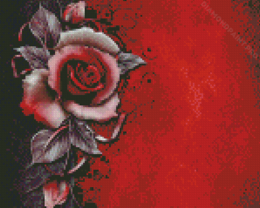 Abstract Rose Diamond Painting