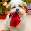 Aesthetic Christmas Dog Diamond Painting