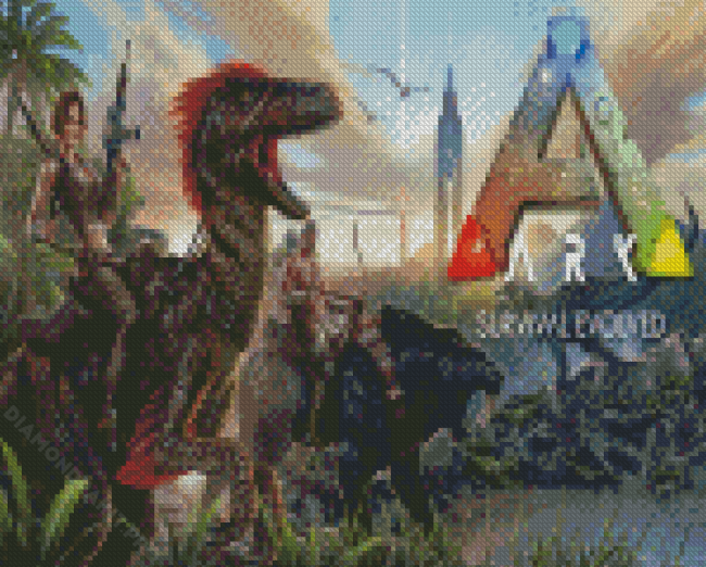 Ark Survival Evolved Poster - Diamond Painting - DiamondPaint.PRO
