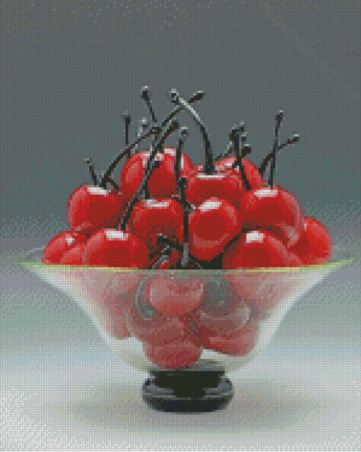 Bowl Of Cherries Diamond Painting