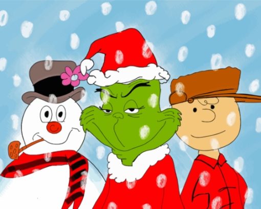 Christmas Cartoons Diamond Painting