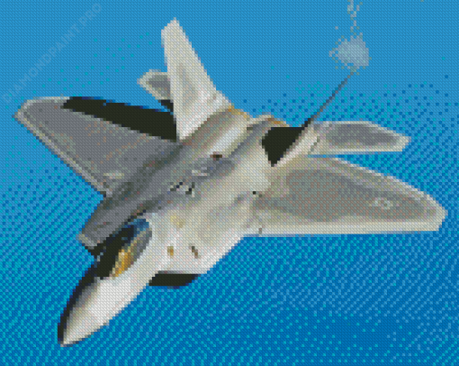 F 22 Aircraft Diamond Painting