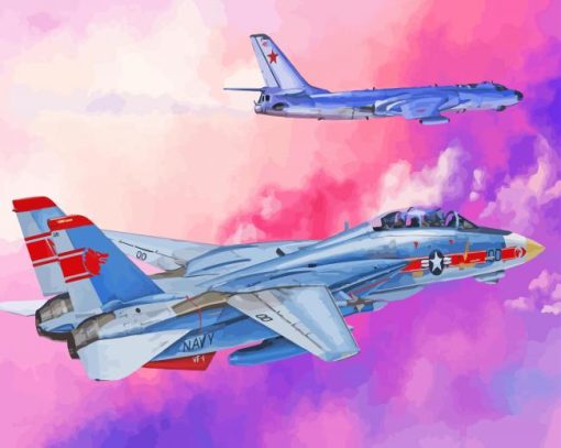 F14 Jet Airplaine Diamond Painting