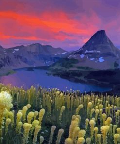 Glacier National Park Beargrass Plants Diamond Painting