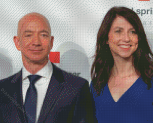 Jeff Bezos And MacKenzieScott Diamond Painting