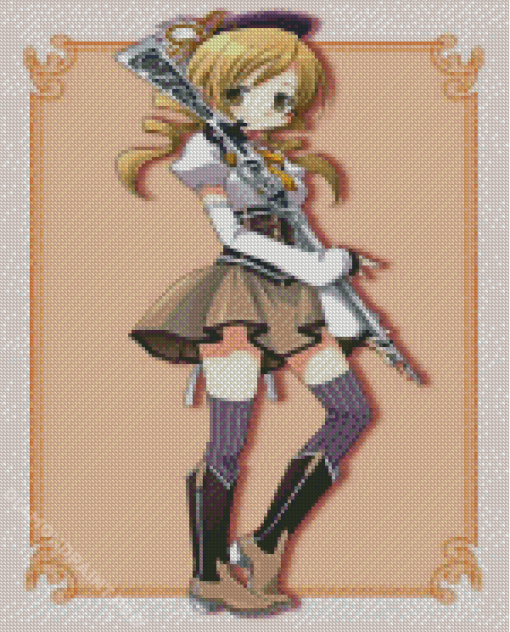 Mami Tomoe Anime Character Diamond Painting