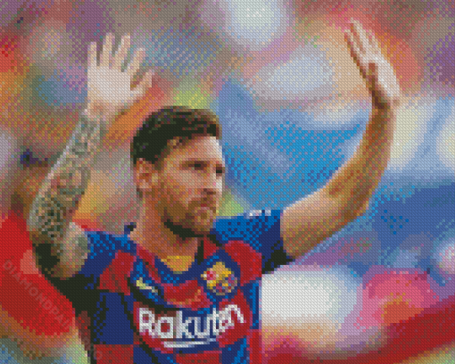 Messi Barcelon Diamond Painting