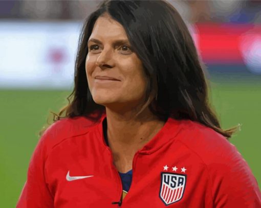 Mia Hamm American Footballer Diamond Painting