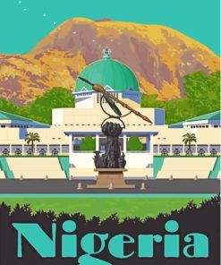 Nigeria Poster Art Diamond Painting