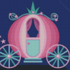 Pink Cinderella Coach Diamond Painting