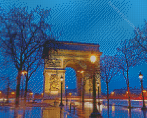 Rainy Paris Diamond Painting
