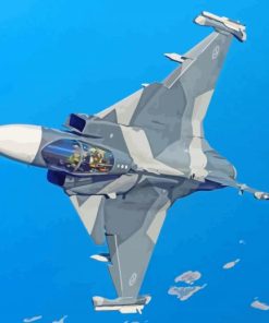 Saab JAS 39 Gripen Diamond Painting