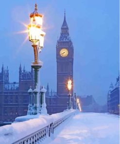 Winter Scenery In London Diamond Painting