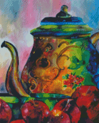 Aesthetic Abstract Teapot Diamond Painting