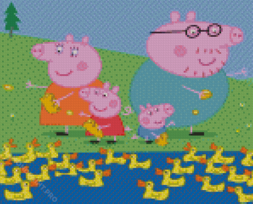 Aesthetic George Pig Diamond Painting