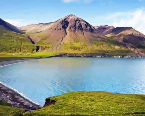 Akureyri Landscape Diamond Painting