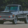 Black 68 Chevy Truck Diamond Painting