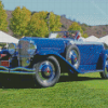 Blue Duesenberg Diamond Painting