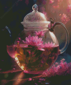 Floral Tea Diamond Painting